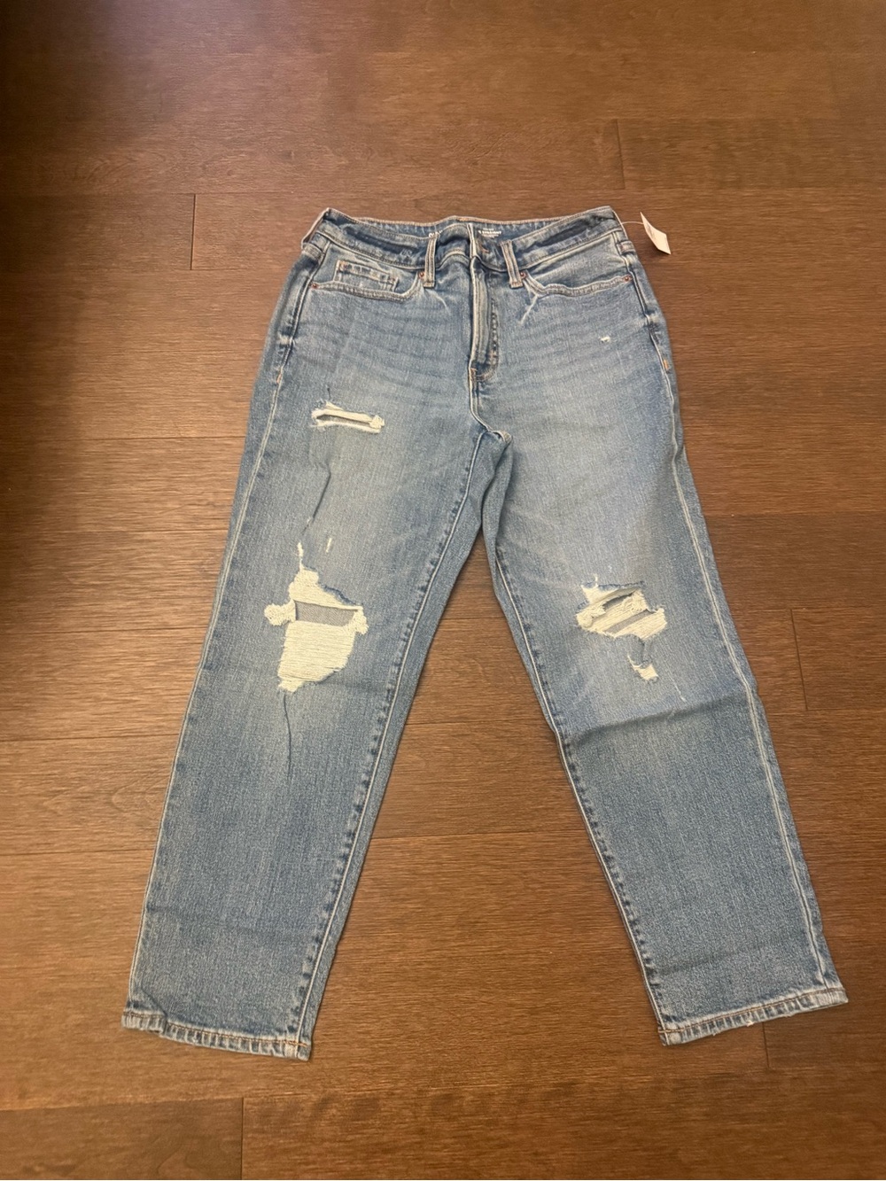 Old Navy Light Blue Distressed Boyfriend Jeans